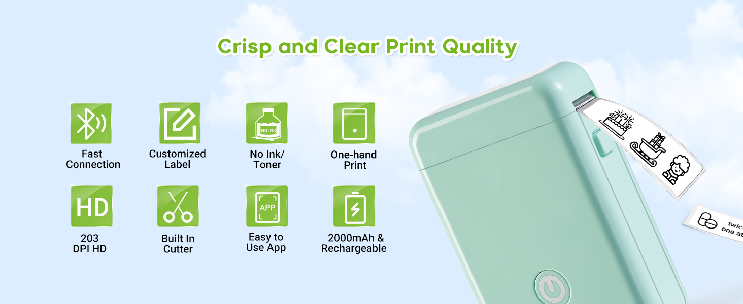 Crisp and Clear Print Quality