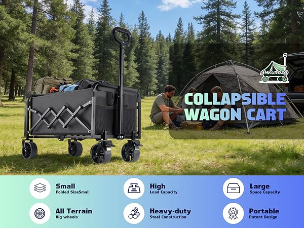 Collapsible wagon cart