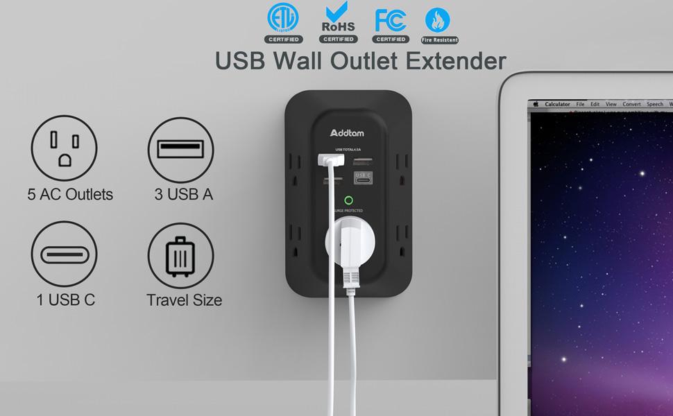 us wall outlet extender