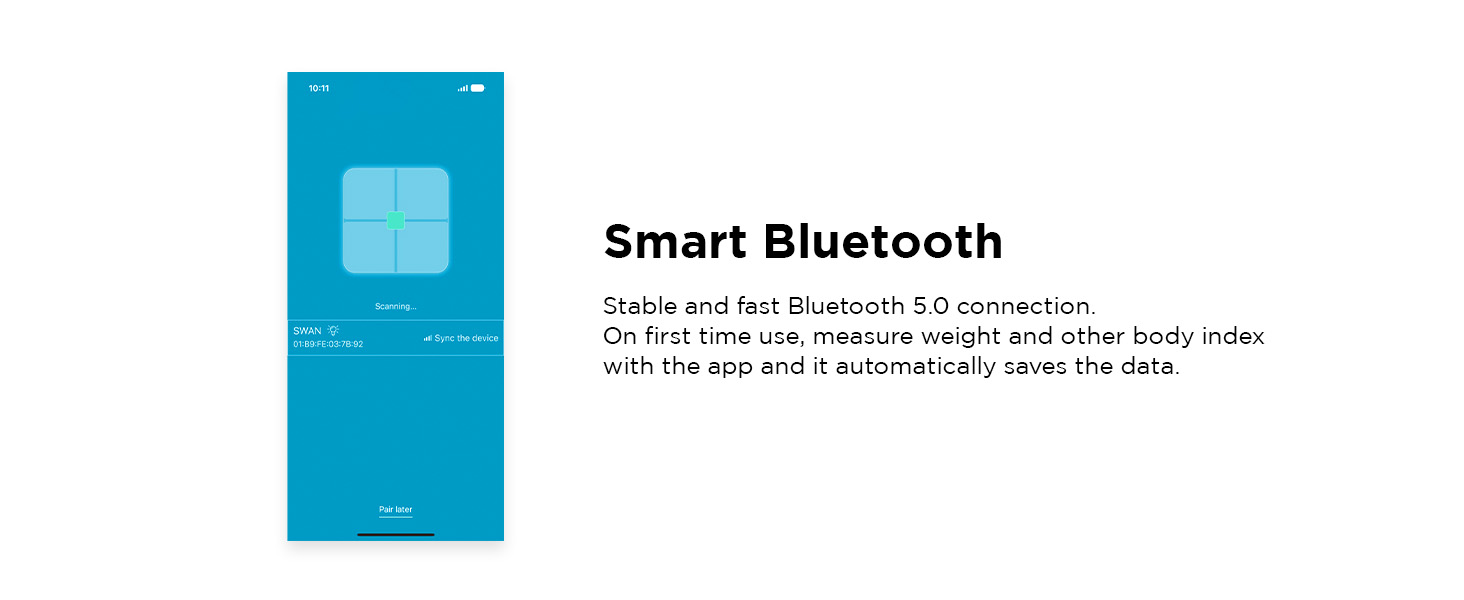 mooas smart scale body digital bathroom scale smart body scale