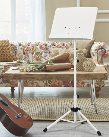 Sheet music stand white