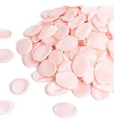 SITUMEIZI 400PCS Fake Pink Rose Petals Faux Silk Flower Petals for Romantic Night for Her Set Val...