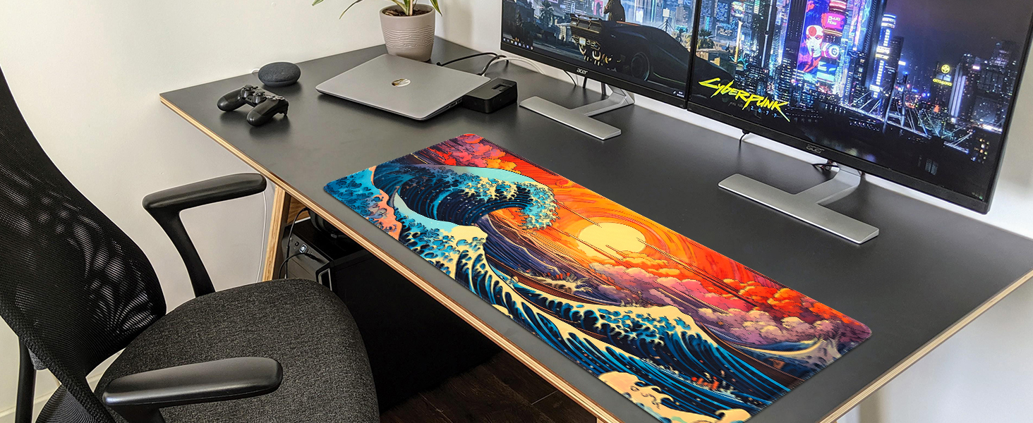 desk mat for keyboard and mouse