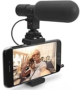 Bower HD Microphone Kit with Cold Shoe Smartphone Mount, 2 1/4" Tripod Threads