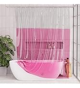 AmazerBath 100% EVA Shower Curtain Liner, 72 x 72 Inches Heavy Duty Shower Curtain and Liner 2-in...