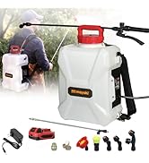 3 Gallon Lawn Garden Sprayer Compatible with Milwaukee 18V Battery, Backpack Pump Sprayer with 2....