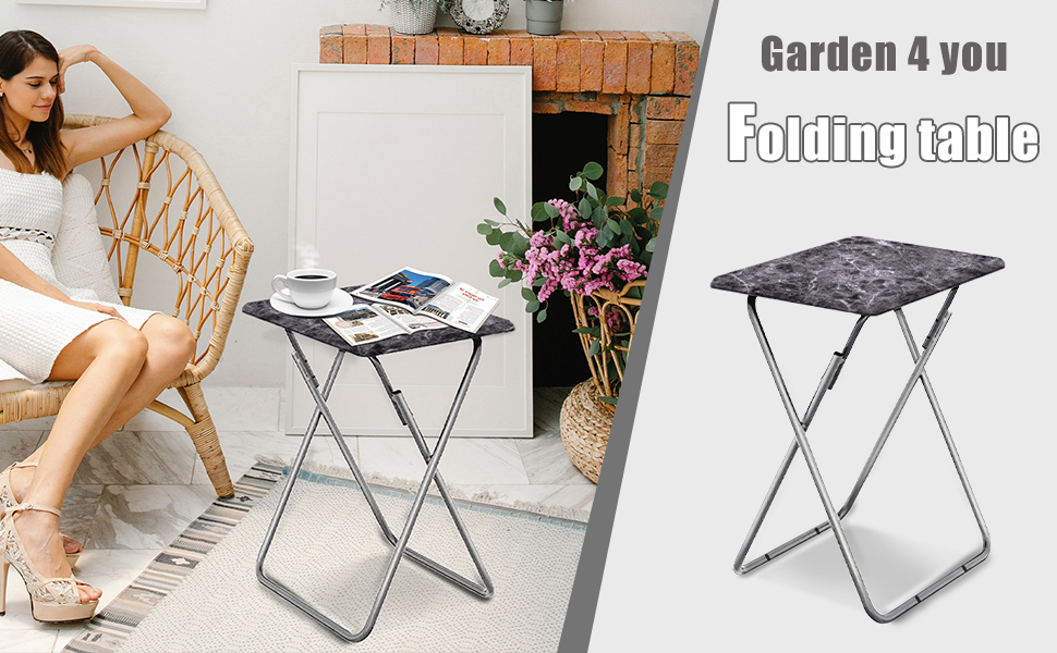 folding snack side table