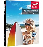 Koala Premium Photo Paper 8.5x11 Inch Glossy Heavyweight 66lb for Inkjet Printer 50 Sheets