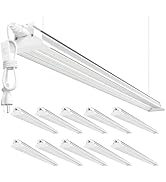 ELEKICO Upgrade Hanging | Surface Mount 4' Led Shop Lights for Workshop 4FT 10pack, Super Bright ...