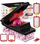Geedel Vegetable Chopper, Onion Chopper Pro Food Chopper, Kitchen Vegetable Slicer Dicer Cutter G...