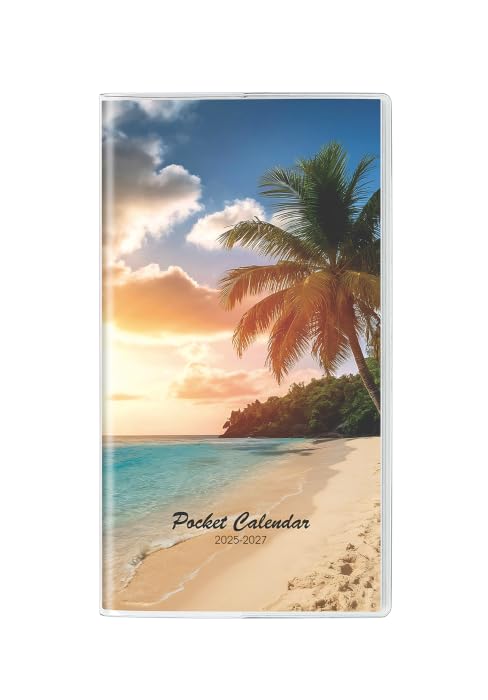 Pocket Calendar 2025-2027, Purse Monthly Planner