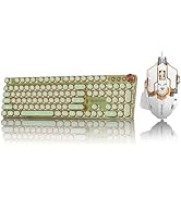 SEUNKWANG EWEADN V20 Typewriter Keyboard Wireless, 104 Keys Typewriter Style Mechanical Keyboard&...