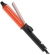 K&amp;K 1 1/2 Inch Red Light Therapy Infrared Heated Curling Iron Curling Wand Ceramic Curling Irons ...