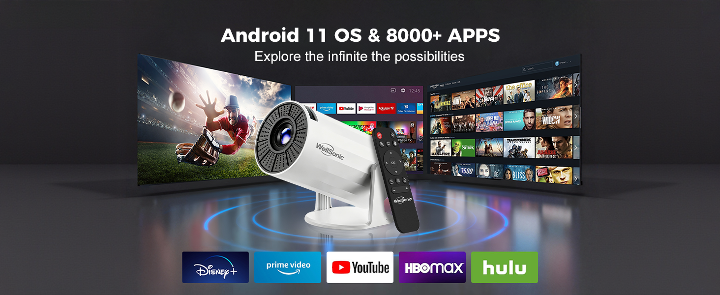 Mini Projector with WiFi and Bluetooth