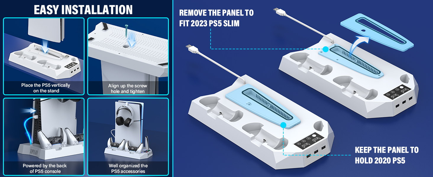 ps5 slim cooling station playstation 5 cooling stand