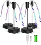 Edvision 4 Pack Food Fan for Table, 2000mAh USB Powered Rechargeable Food Fan, Portable Fan with ...