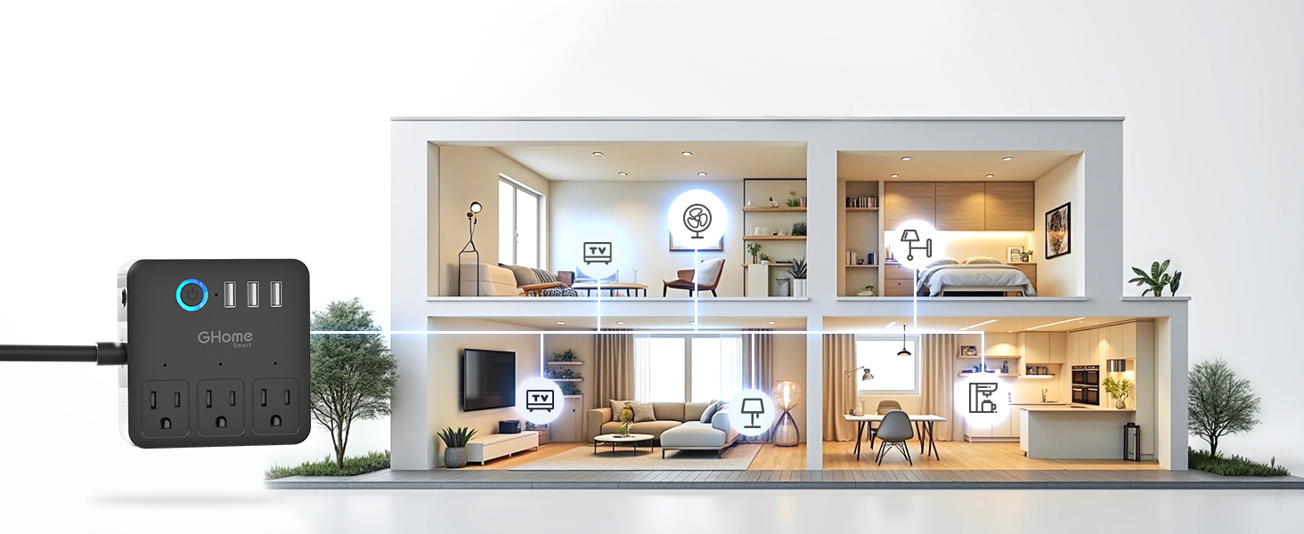 smart surge protector power strip