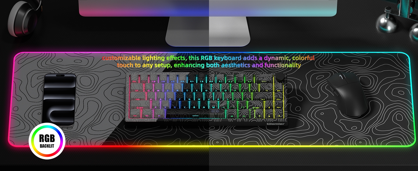 65% keyboard gaming custom keyboard gravastar keyboard creamy keyboard wireless keyboard
