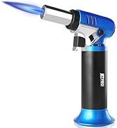 JETPRO Butane Torch Lighter Refillable with Adjustable Flame Kitchen Torch for Creme Brulee Bakin...