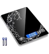 Food Kitchen Scale, Digital Food Scale 22lb/10kg Digital Kitchen Scale Precisely Measures Grams a...