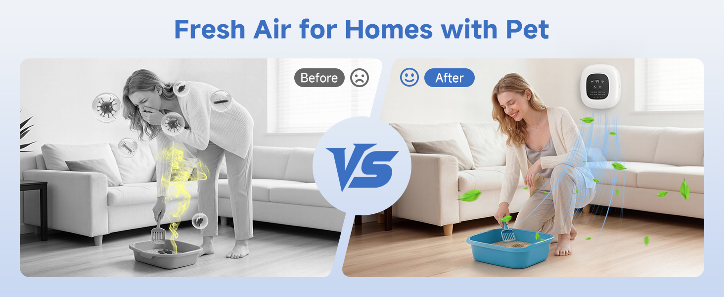 Air Purifier Ozone &amp;amp;amp;amp;amp;amp;amp;amp; Negative Ion 99% Odor Eliminator for Pet