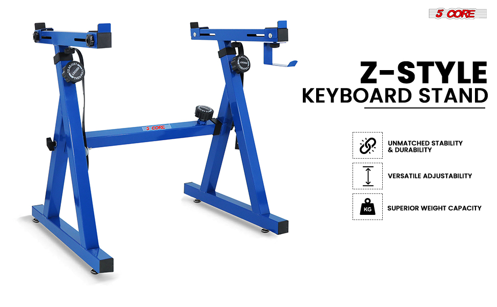 Keyboard Stand Z Style Height Width Adjustable Portable Heavy Duty Music Stands