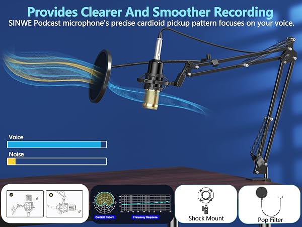 Adjustable Cantilever Stand Mic