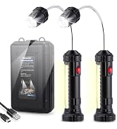 IMAGE Rechargeable Grill Lights Magnetic Grilling Gifts for Men Dad, Flexible Gooseneck BBQ Light...