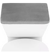 AZHCHKE Stretch Velvet Toilet Tank Lid Cover for Bathroom Super Soft Toilet Tank Cover Luxury Vel...