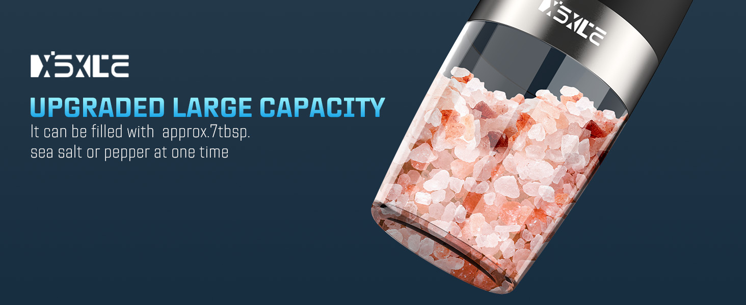 XinXu Gravity Electric Salt and Pepper Grinder Set