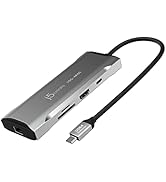 j5create USB C Hub - 4K 60Hz HDMI, USB-C 10Gbps, 2 USB-A 10Gbps, 100W PD with USB-C 5Gbps, Ethern...