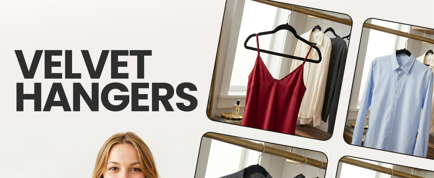 Black Velvet Hangers