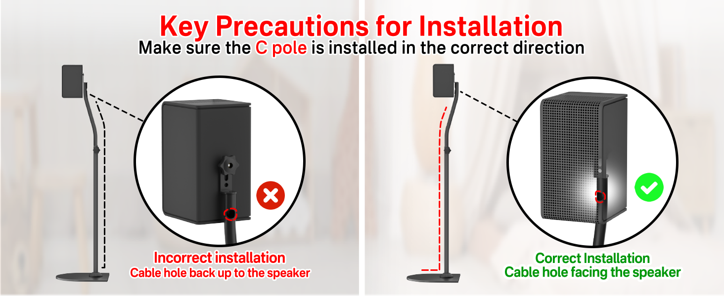 Speaker Stands Pair for Vizio Speaker