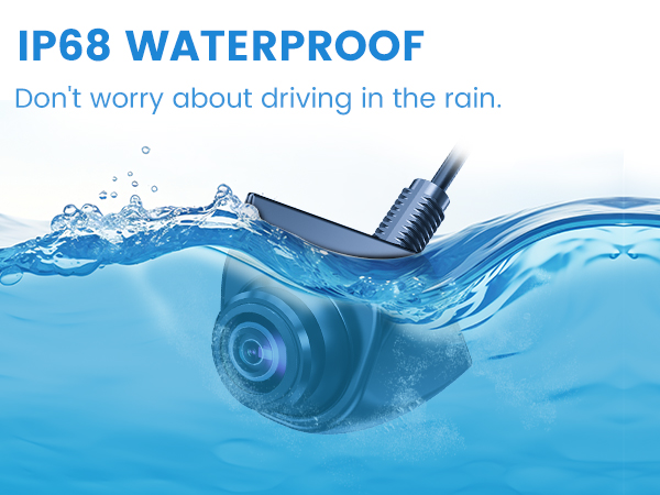 GreenYi ahd 1080p rear view backup camera with ip68 waterproof
