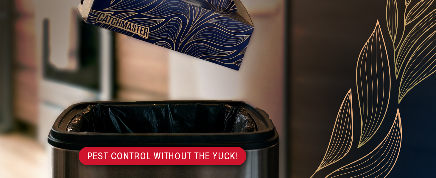 Catchmaster Catch &amp;amp; Toss - No-See, No-Touch Mouse Traps Indoor for Home (2 pk)