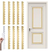 MOROBOR 20 Pcs Acrylic Wave Edge Mirror Stickers, Peel and Stick Molding Trim Waterproof Mirror T...