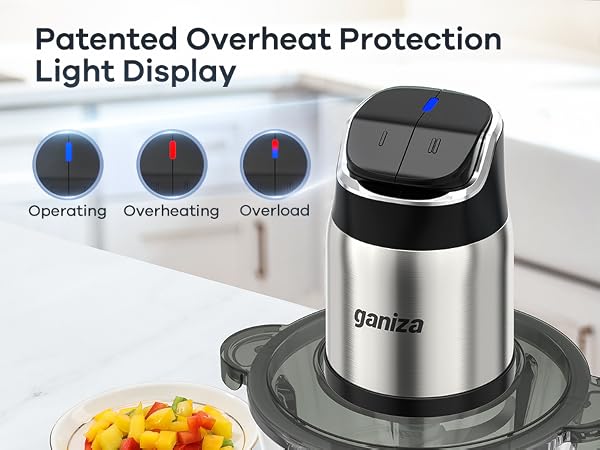 The patented smart light provides clear, intuitive feedback on overheating