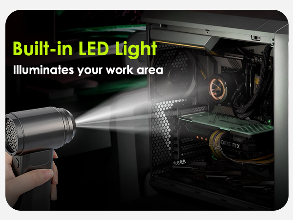 air blower Cleaning dashboard vents, air filters, and hard-to-reach crevices in the interior