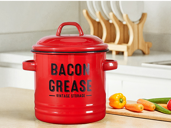 bacon grease container