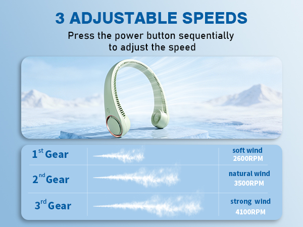 rechargeable neck fan