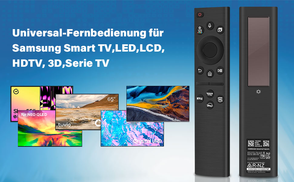  BN59-01385A Solar Power Voice Remote Replacement for Samsung Smart TV