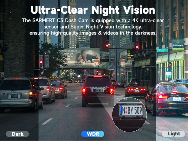 Night vision dash cam
