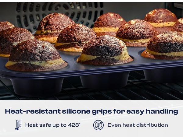Nonstick Bakeware Set of 8 | Premium Baking Sheets, Loaf &amp; Bread Baking Pans, Pizza
