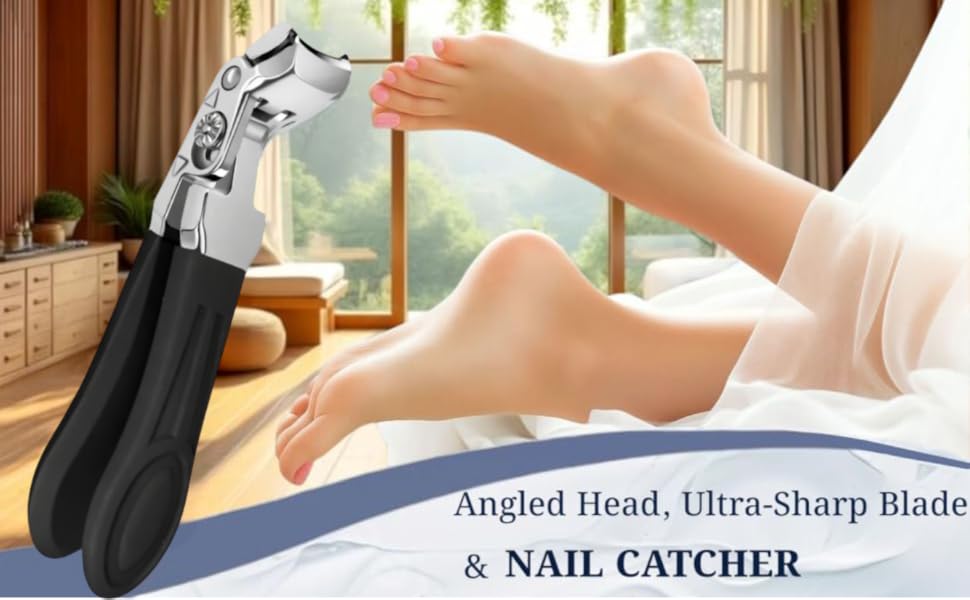 Angled Head, Ultra-Sharp Blade &amp;amp; Nail Catcher