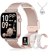 Iaret Smart Watch for Women, 1.83" HD Fitness Tracker with 4 Bands, Answer/Make Calls, Heart Rate...