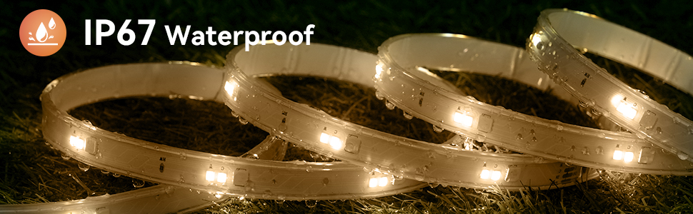 outdoor rope lights waterproof