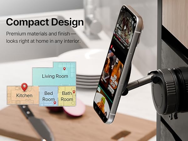 Adhesive phone grip for iPhone &amp; Android with strong 3M hold and soft silicone comfort