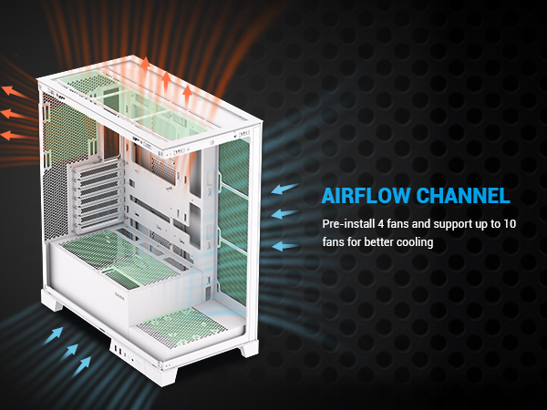 computer case pre-installed fans