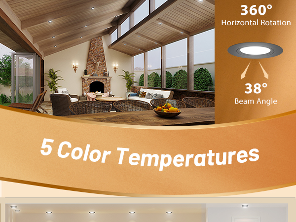 black gimbal led recessed lighting