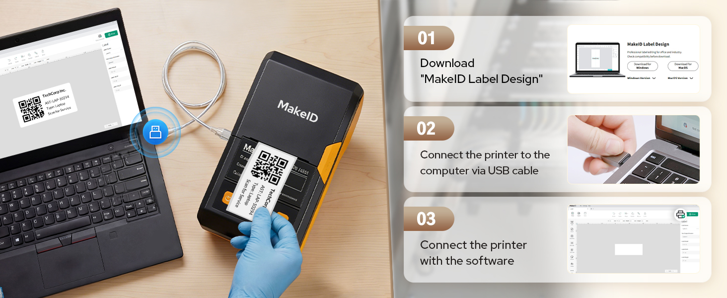 EP53 label maker printer labeling machine industrial warehouse